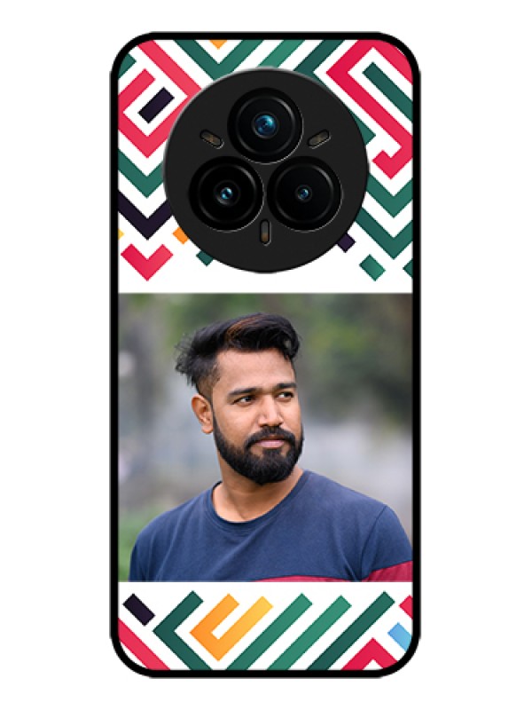 Custom Realme 14 Pro Plus 5G Custom Metal Phone Case - Colorful Maze Pattern Design
