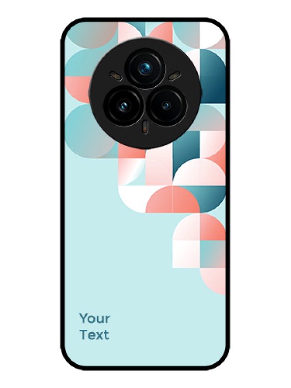 Custom Realme 14 Pro Plus 5G Custom Metal Phone Case - Stylish Semi - Circle Pattern Design