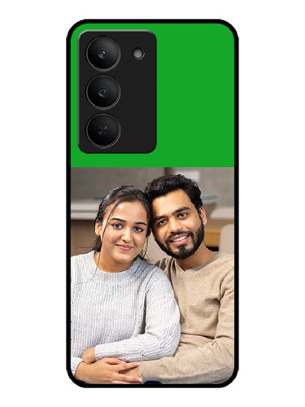 Custom Realme 14x 5G Custom Metal Phone CaseGreen Pattern Design