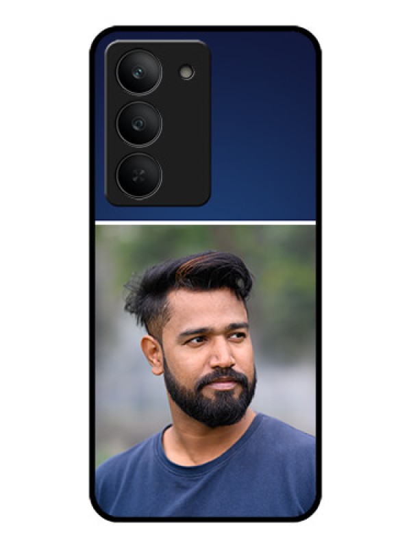 Custom Realme 14x 5G Custom Metal Phone CaseSimple Royal Blue Design