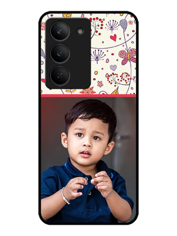 Custom Realme 14x 5G Custom Metal Phone CasePremium Floral Design