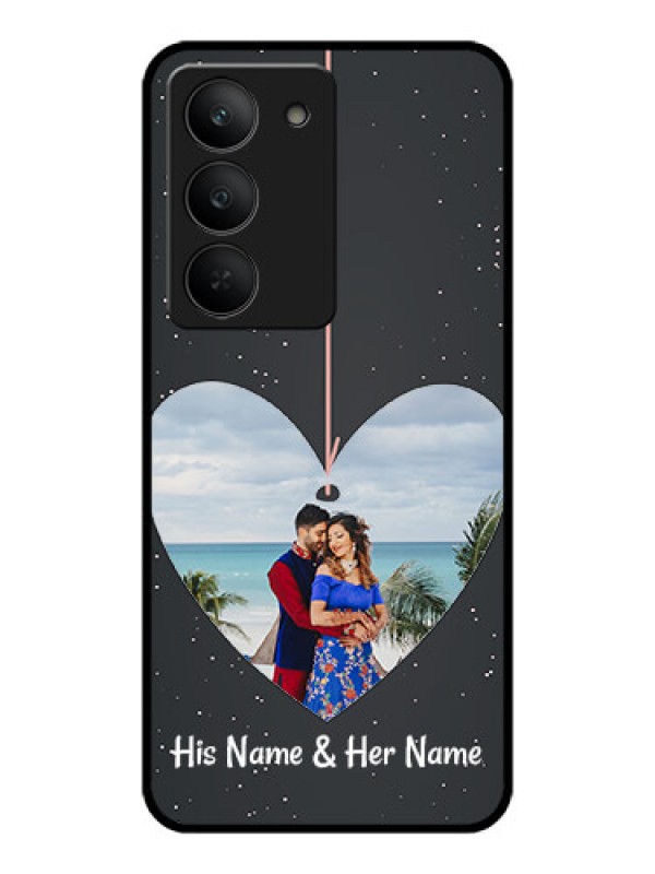 Custom Realme 14x 5G Custom Metal Phone CaseHanging Heart Design