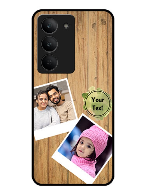 Custom Realme 14x 5G Custom Metal Phone CaseWooden Texture Design