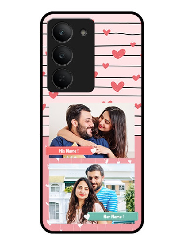 Custom Realme 14x 5G Custom Metal Phone CasePhoto With Heart Design