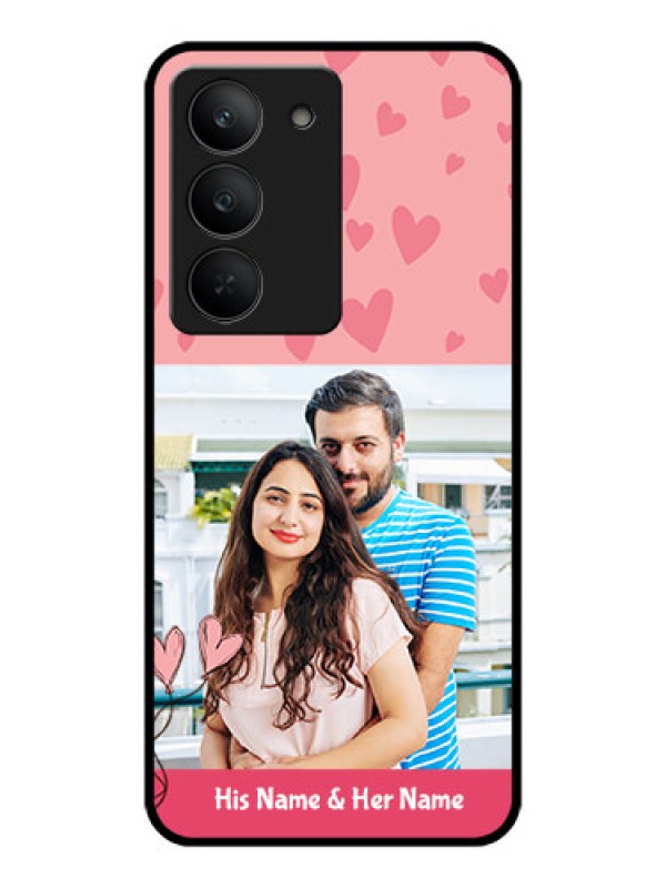 Custom Realme 14x 5G Custom Metal Phone CaseLove Design Peach Color