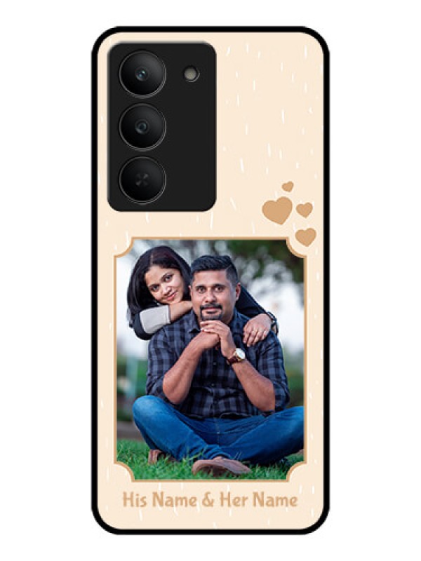 Custom Realme 14x 5G Custom Metal Phone CaseWith Confetti Love Design