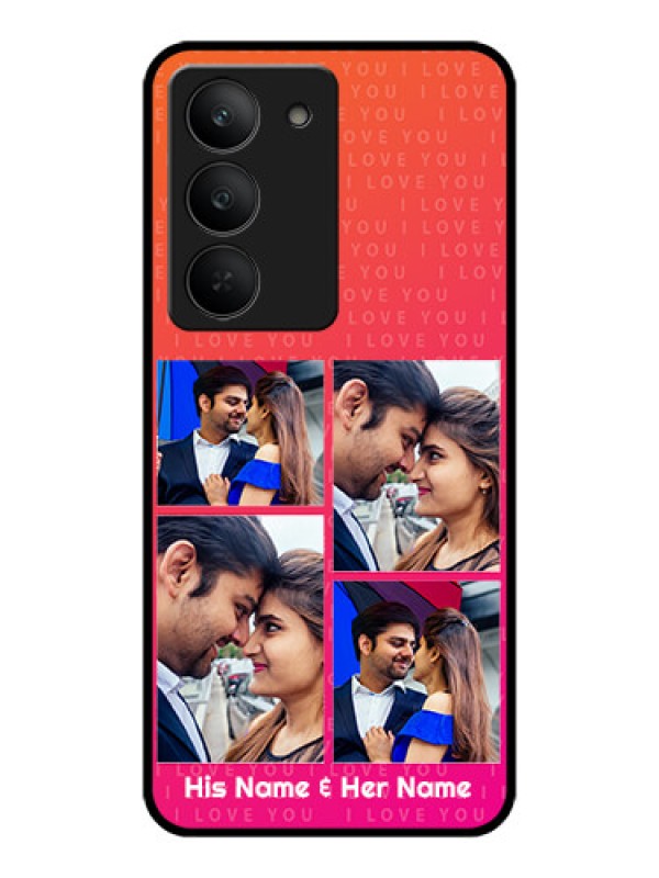 Custom Realme 14x 5G Custom Metal Phone CaseI Love You Pink Design