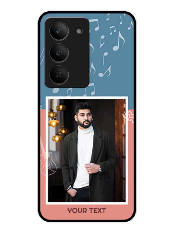 Custom Realme 14x 5G Custom Metal Phone CaseWith Color Musical Note Design