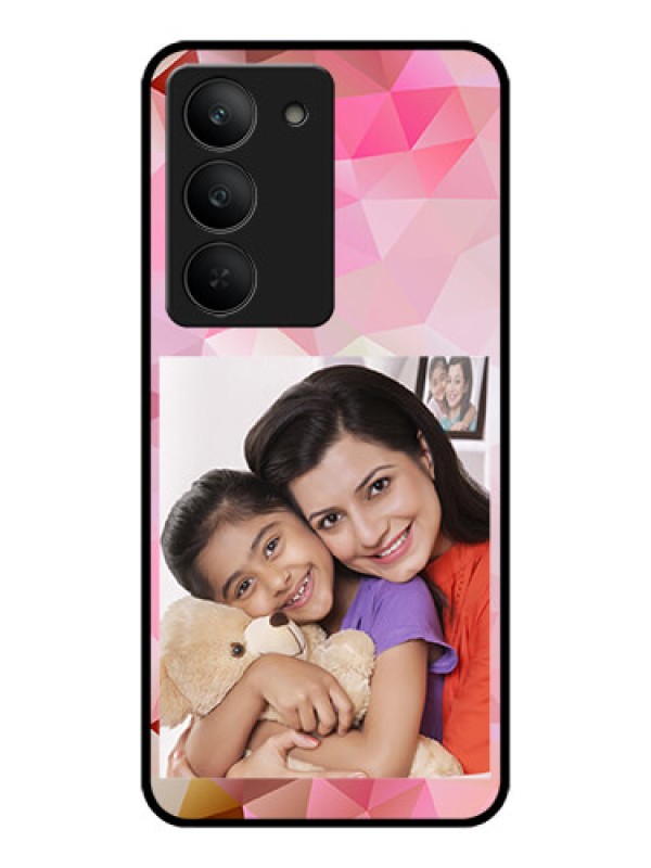 Custom Realme 14x 5G Custom Metal Phone CaseAbstract Triangle Design