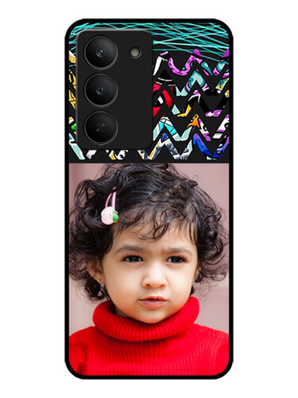 Custom Realme 14x 5G Custom Metal Phone CaseNeon Abstract Design