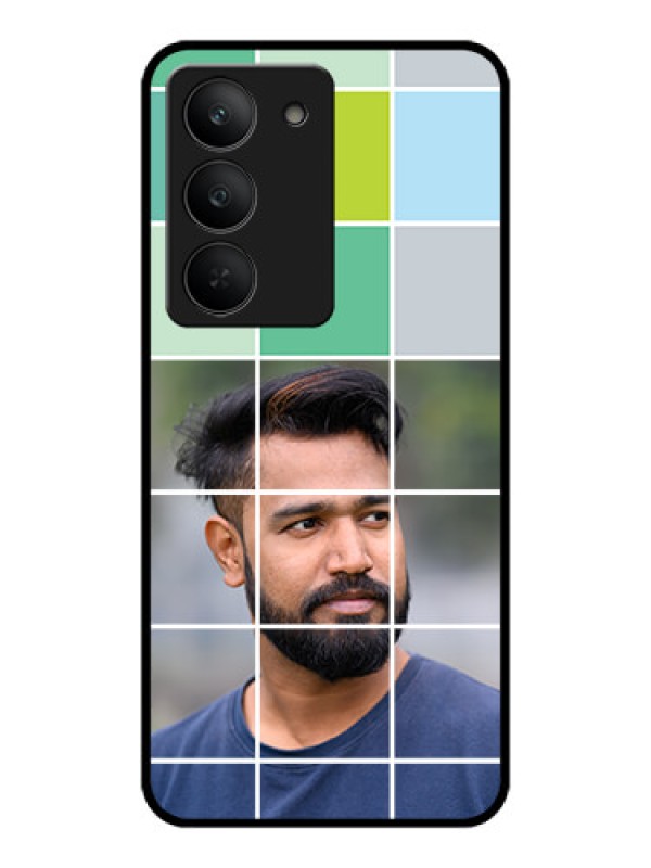 Custom Realme 14x 5G Custom Metal Phone CaseWith White Box Pattern