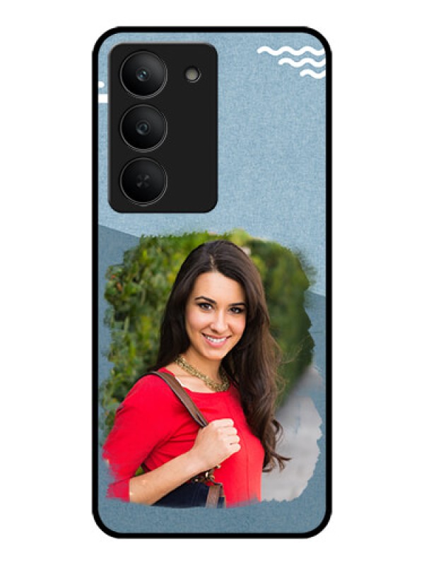 Custom Realme 14x 5G Custom Metal Phone CaseGrunge Line Art Design