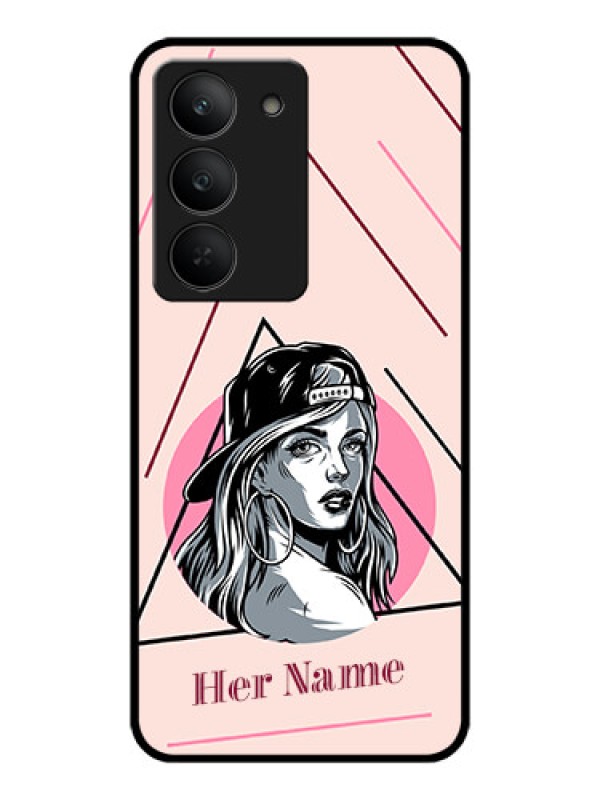 Custom Realme 14x 5G Custom Metal Phone CaseRockstar Girl Design