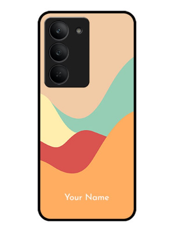 Custom Realme 14x 5G Custom Metal Phone CaseOcean Waves Multi - Colour Design