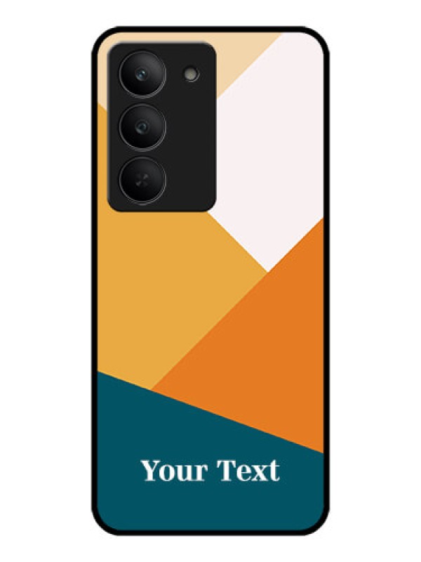 Custom Realme 14x 5G Custom Metal Phone CaseStacked Multi - Colour Design