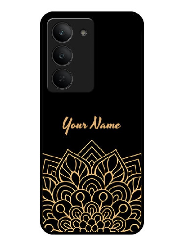 Custom Realme 14x 5G Custom Metal Phone CaseGolden Mandala Design