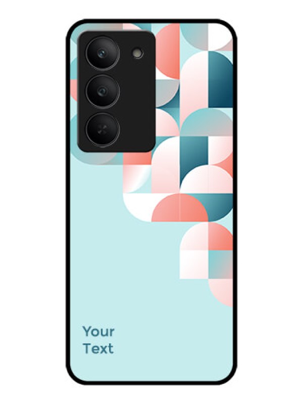 Custom Realme 14x 5G Custom Metal Phone CaseStylish Semi - Circle Pattern Design