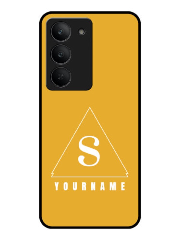 Custom Realme 14x 5G Custom Metal Phone CaseSimple Triangle Design