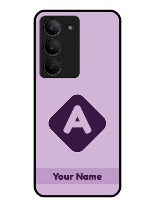 Custom Realme 14x 5G Custom Metal Phone CaseCustom Letter In Curved Badge Design