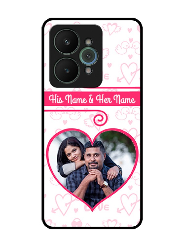 Custom Realme 15 5G Custom Metal Phone Case - Heart Shape Love Design