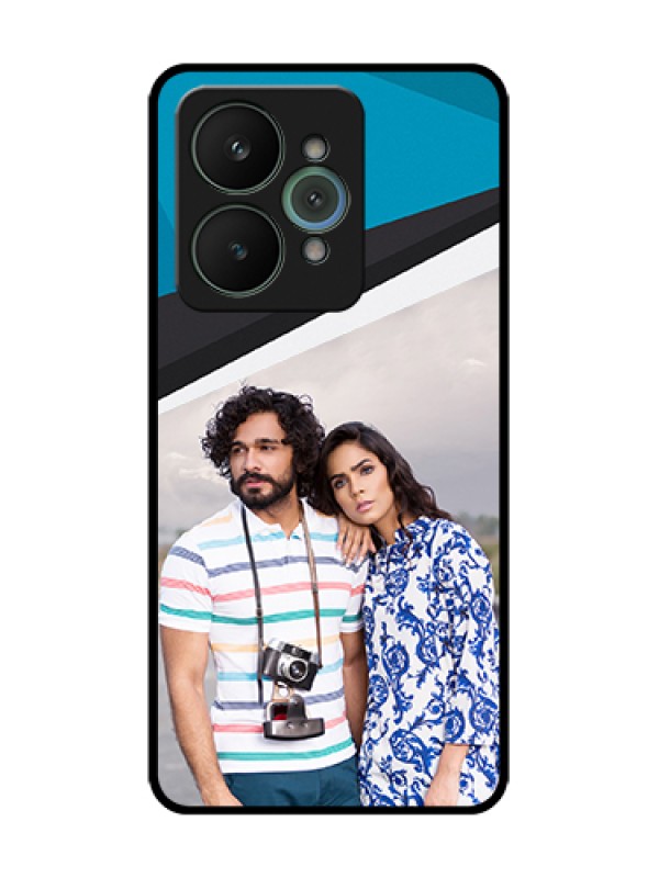 Custom Realme 15 5G Custom Metal Phone Case - Simple Pattern Photo Upload Design