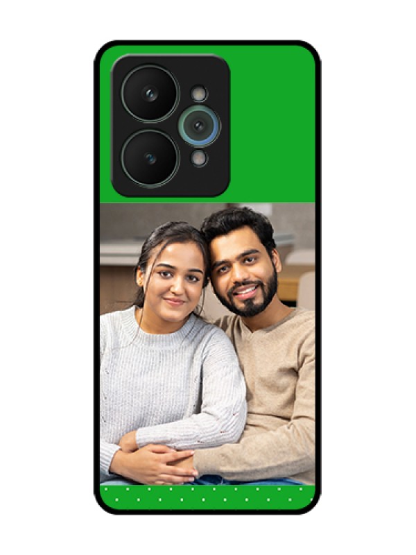 Custom Realme 15 5G Custom Metal Phone Case - Green Pattern Design