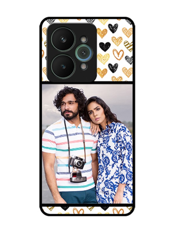 Custom Realme 15 5G Custom Metal Phone Case - Love Symbol Design