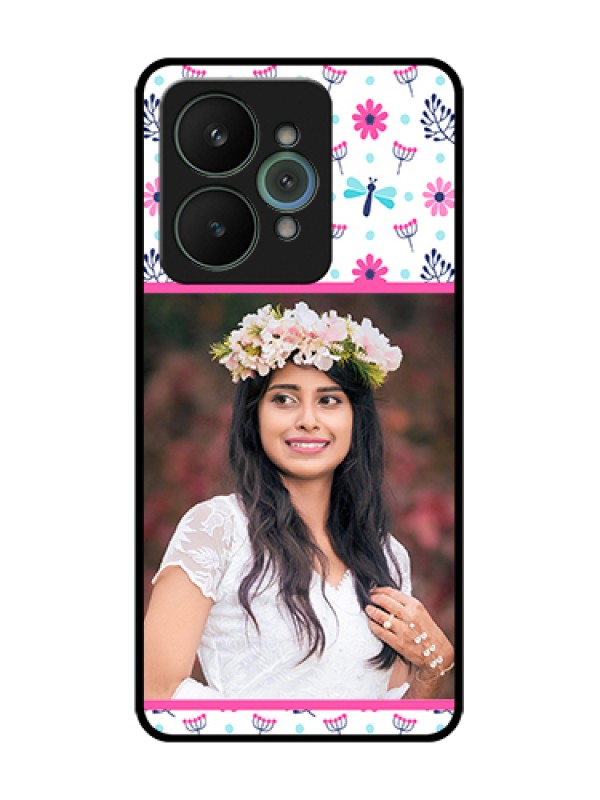 Custom Realme 15 5G Custom Metal Phone Case - Colorful Flower Design