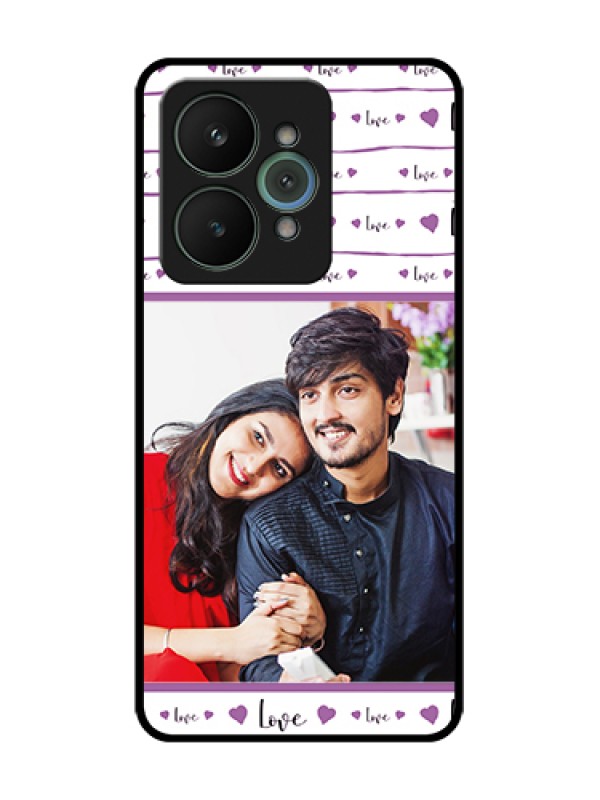 Custom Realme 15 5G Custom Metal Phone Case - Couples Heart Design