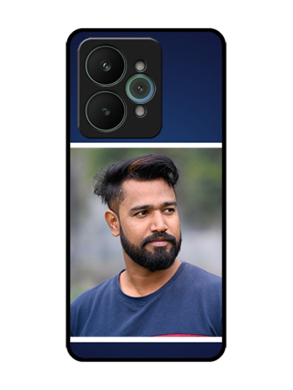 Custom Realme 15 5G Custom Metal Phone Case - Simple Royal Blue Design