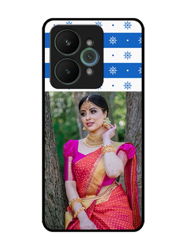 Custom Realme 15 5G Custom Metal Phone Case - Snow Pattern Design