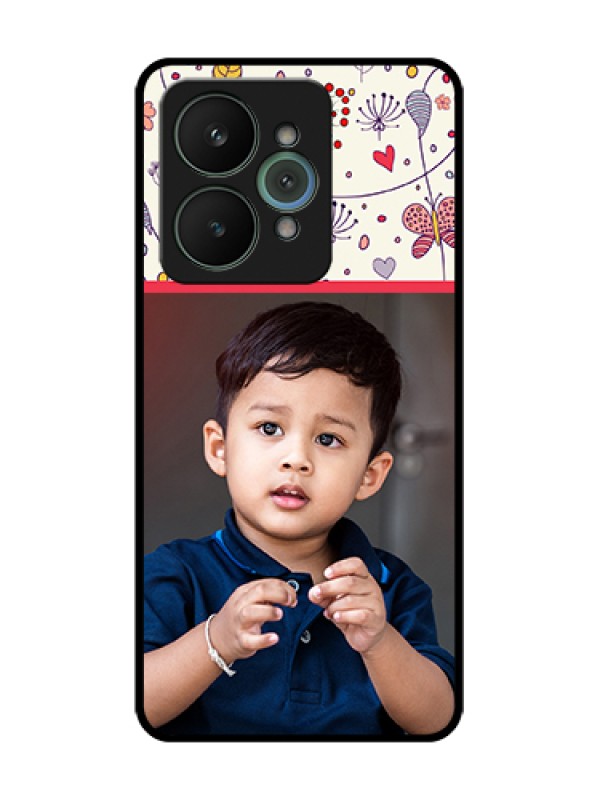 Custom Realme 15 5G Custom Metal Phone Case - Premium Floral Design