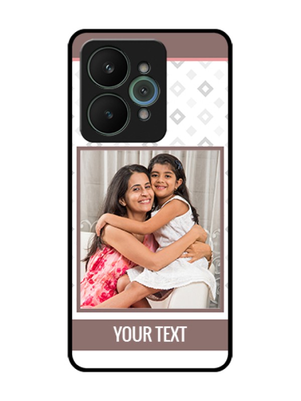 Custom Realme 15 5G Custom Metal Phone Case - Simple Diamond Design