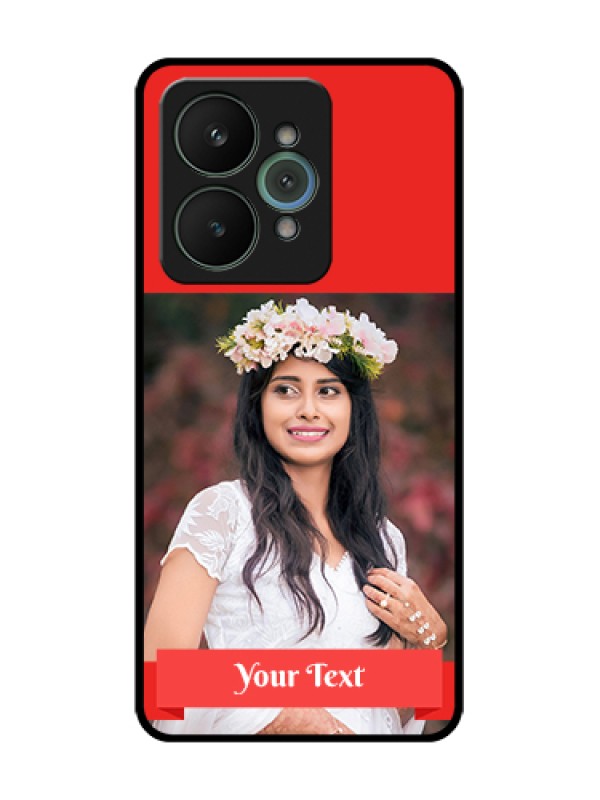 Custom Realme 15 5G Custom Metal Phone Case - Simple Red Color Design