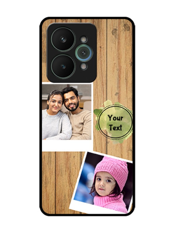 Custom Realme 15 5G Custom Metal Phone Case - Wooden Texture Design