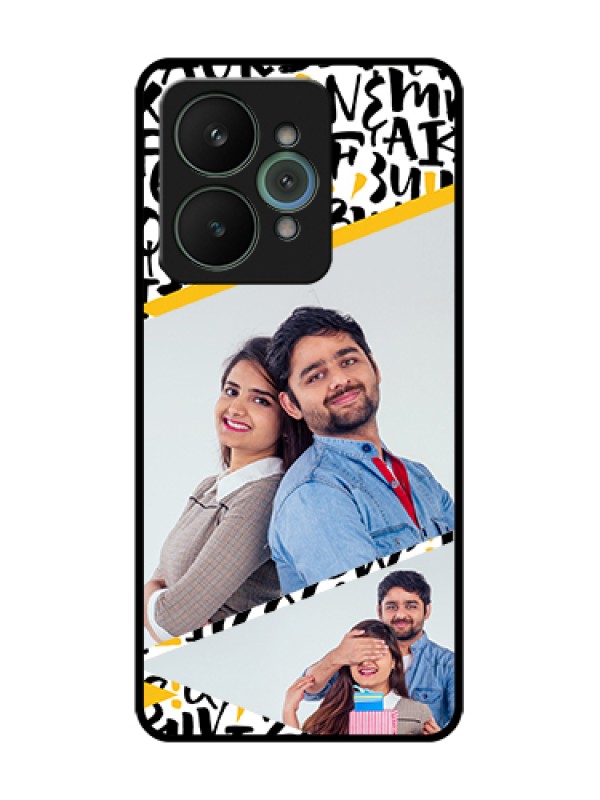 Custom Realme 15 5G Custom Metal Phone Case - Letters Pattern Design