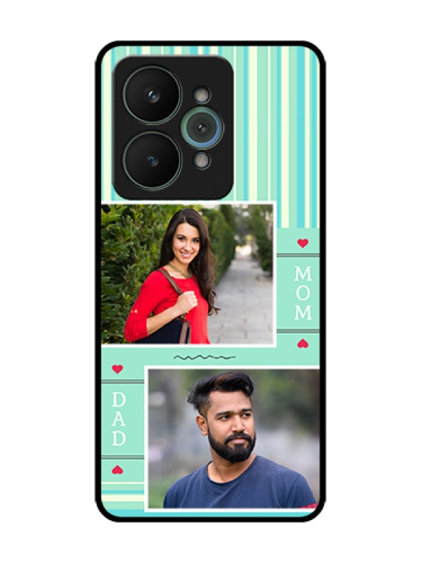 Custom Realme 15 5G Custom Metal Phone Case - Mom & Dad Pic Design