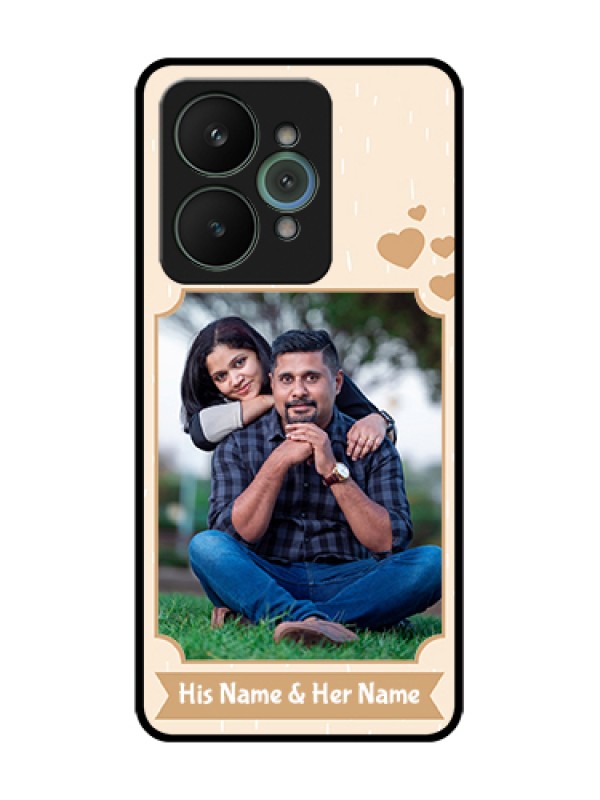 Custom Realme 15 5G Custom Metal Phone Case - With Confetti Love Design