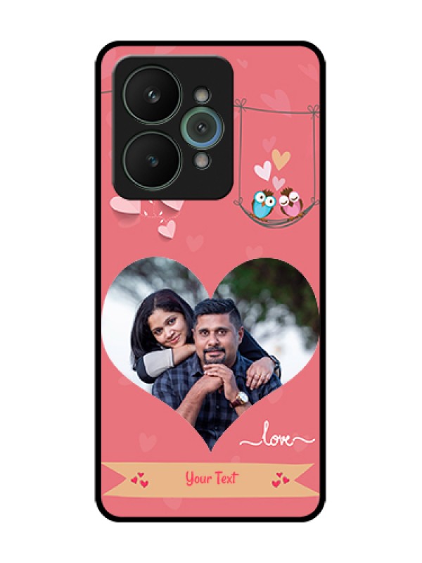 Custom Realme 15 5G Custom Metal Phone Case - Peach Color Love Design