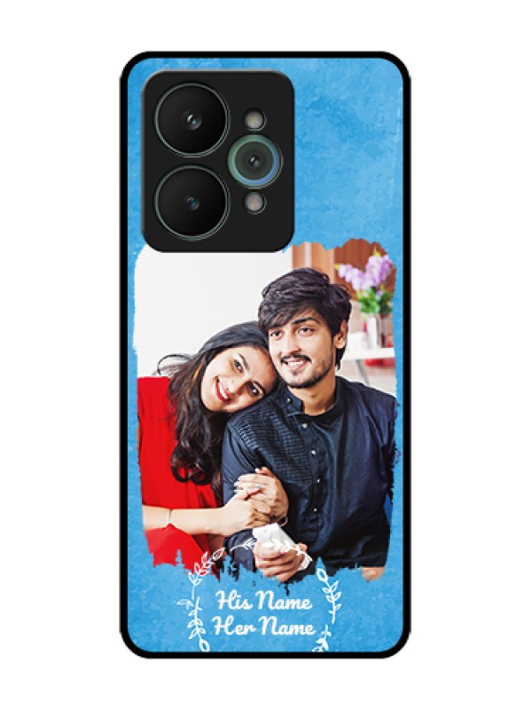 Custom Realme 15 5G Custom Metal Phone Case - Blue Color Vintage Design