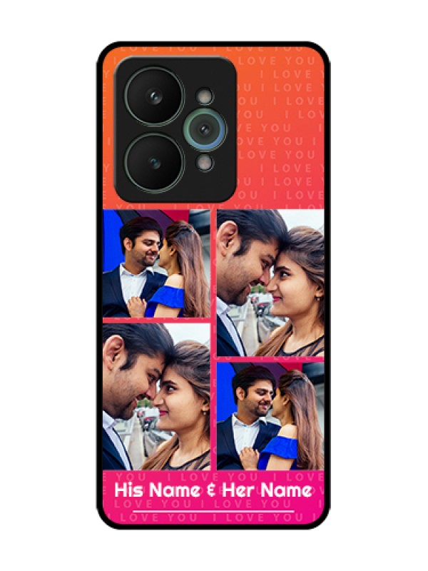 Custom Realme 15 5G Custom Metal Phone Case - I Love You Pink Design