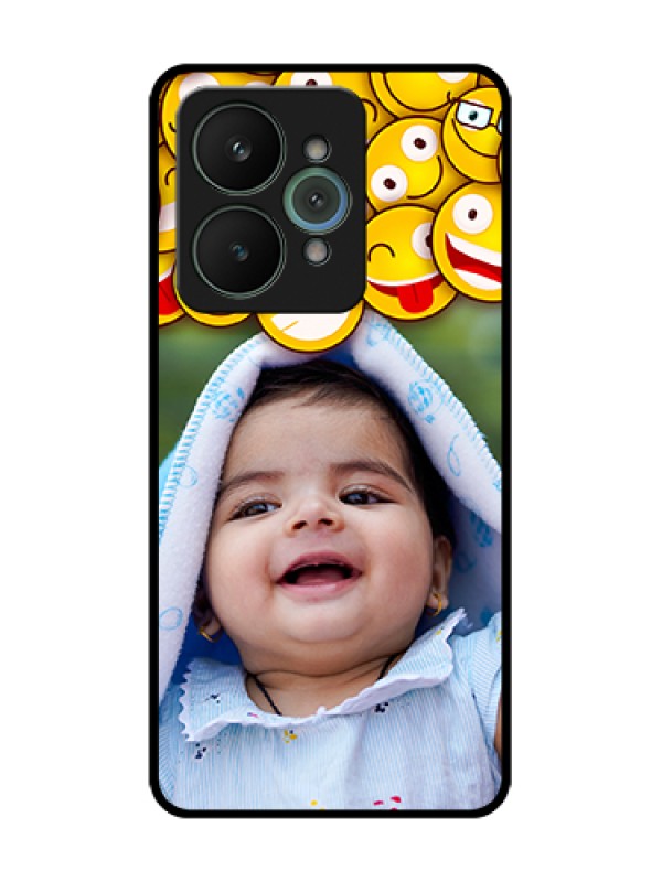 Custom Realme 15 5G Custom Metal Phone Case - With Smiley Emoji Design