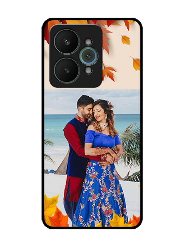 Custom Realme 15 5G Custom Metal Phone Case - Autumn Maple Leaves Design