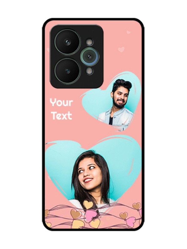 Custom Realme 15 5G Custom Metal Phone Case - Love Doodle Design