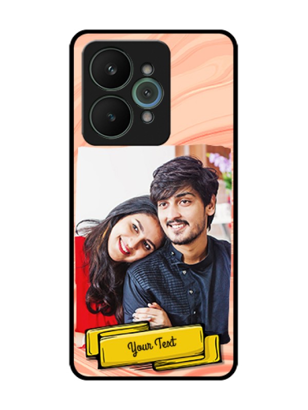 Custom Realme 15 5G Custom Metal Phone Case - Marble Texture Design