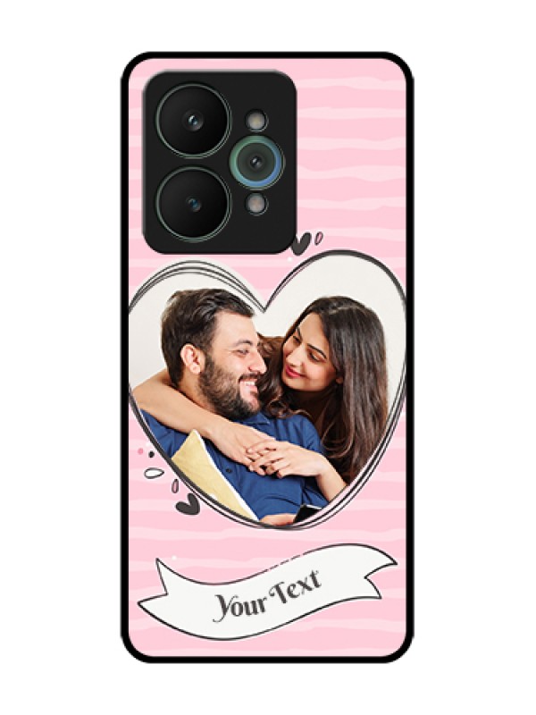 Custom Realme 15 5G Custom Metal Phone Case - Vintage Heart Design