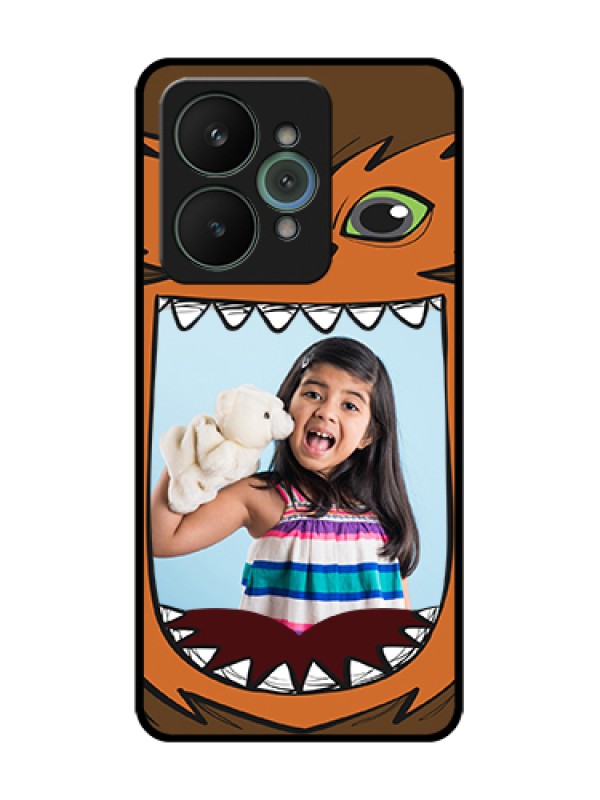 Custom Realme 15 5G Custom Metal Phone Case - Owl Monster Back Case Design