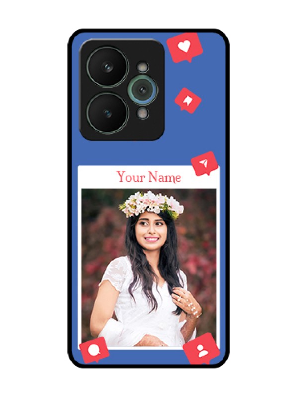 Custom Realme 15 5G Custom Metal Phone Case - Like Share And Comment Design