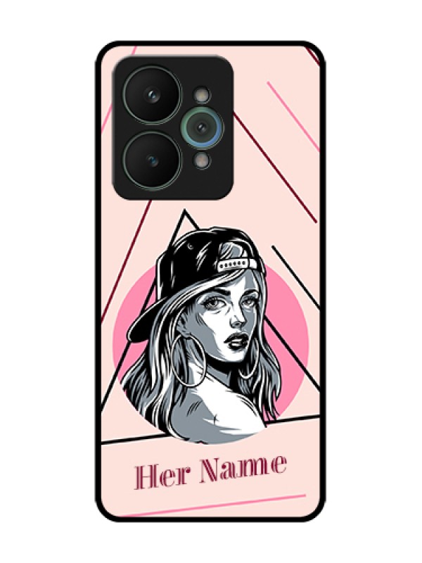 Custom Realme 15 5G Custom Metal Phone Case - Rockstar Girl Design
