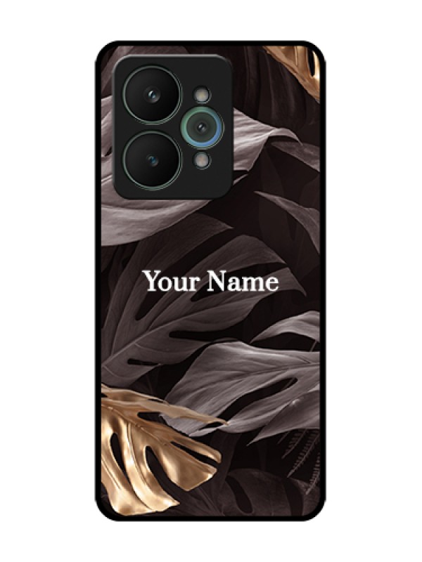 Custom Realme 15 5G Custom Metal Phone Case - Wild Leaves Digital Paint Design